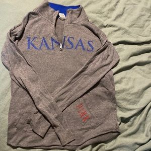 Small lightweight grey Kansas pullover from Pink By Victorias Secret.